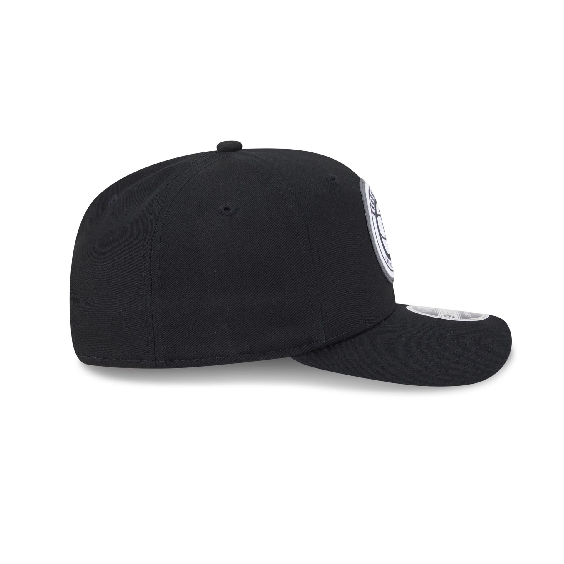 Brooklyn Nets Circle Patch 9SEVENTY Stretch-Snap Hat