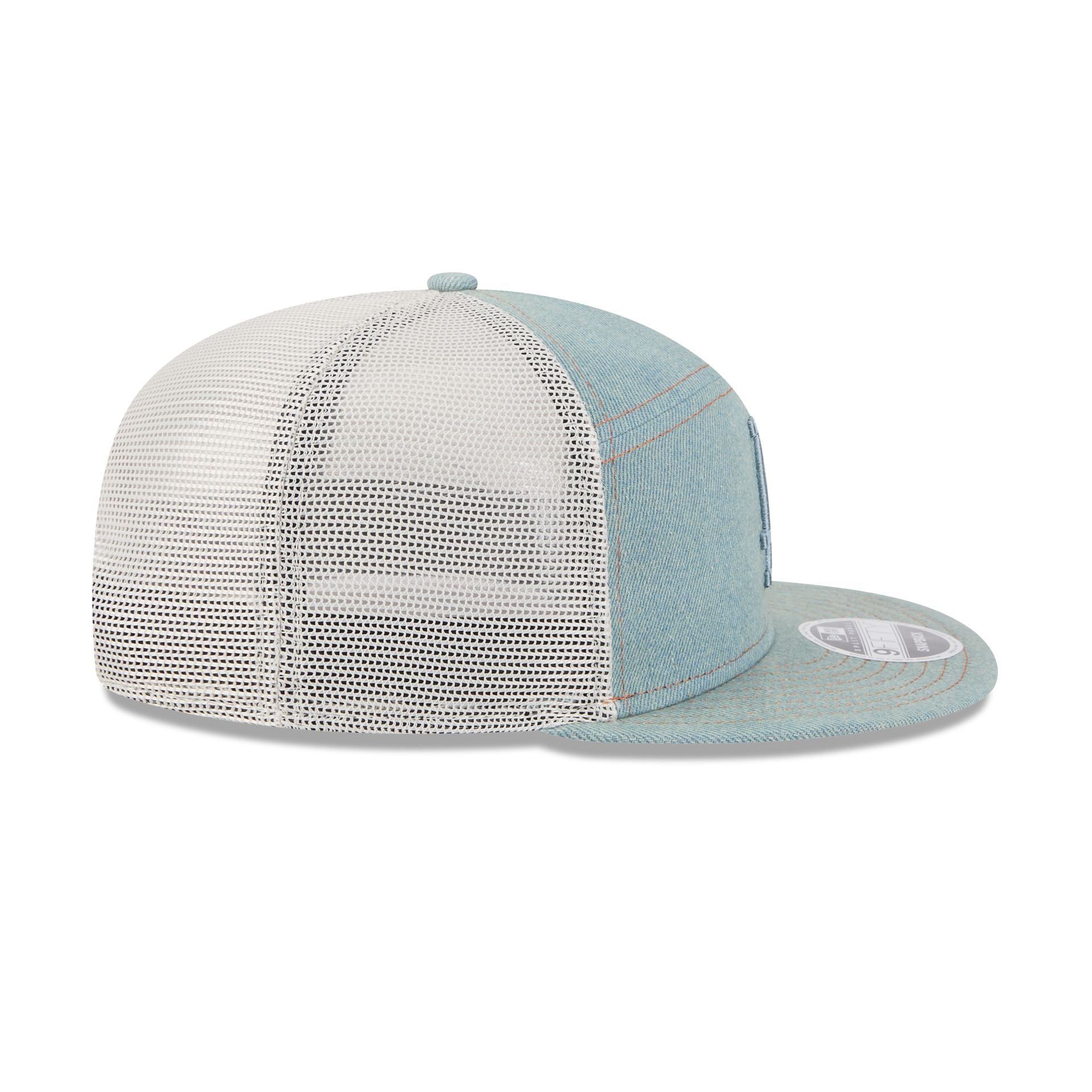 Los Angeles Dodgers Denim Split Panel 9FIFTY Trucker Hat