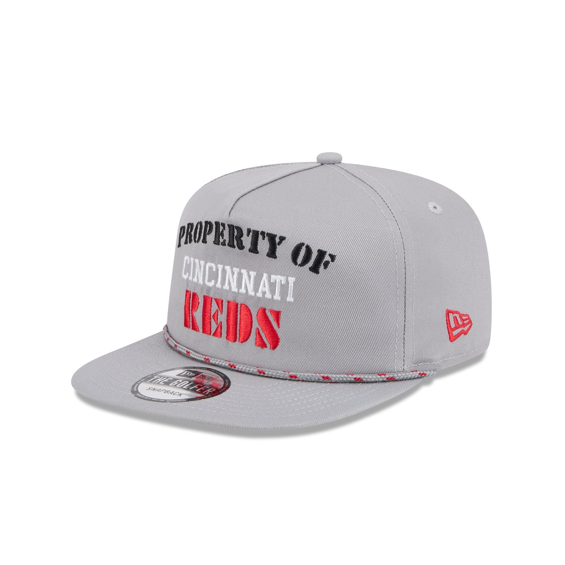 Cincinnati Reds Vintage Gray Rope Golfer Hat