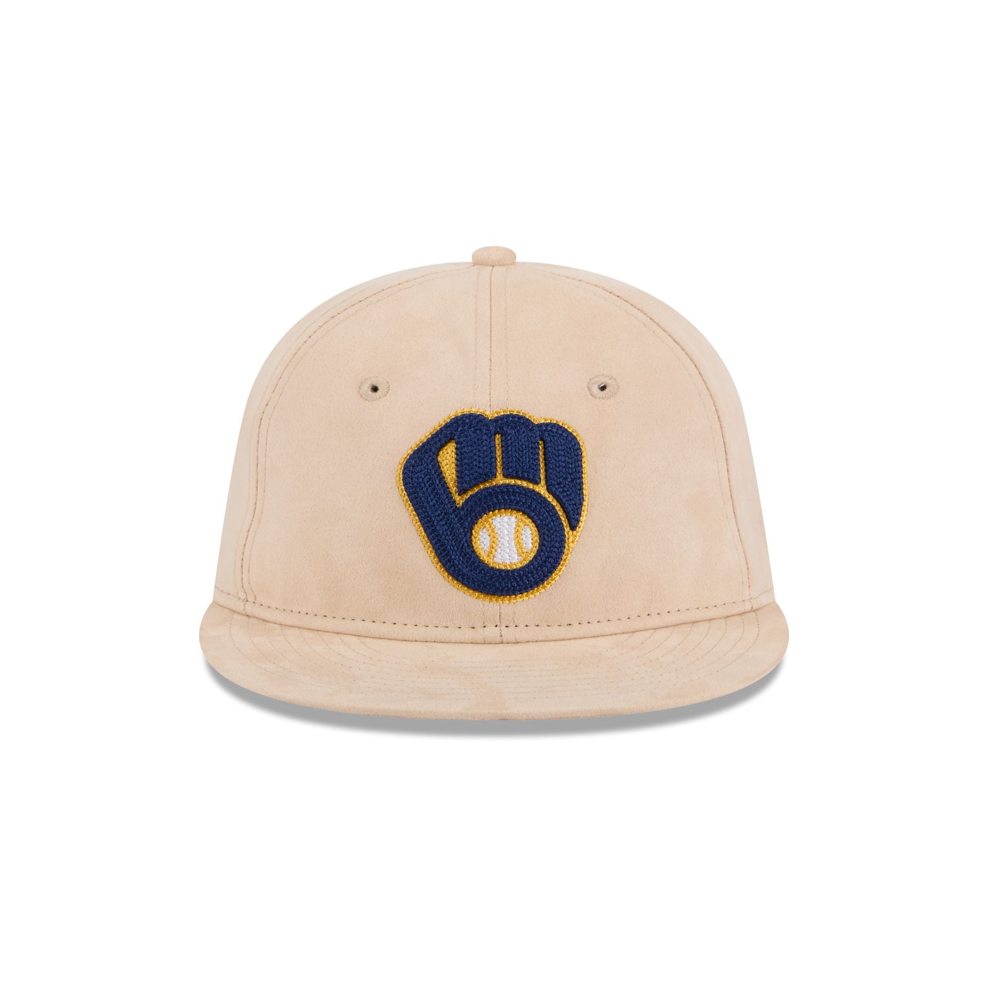Milwaukee Brewers Stone Suede Retro Crown 9FIFTY Snapback Hat