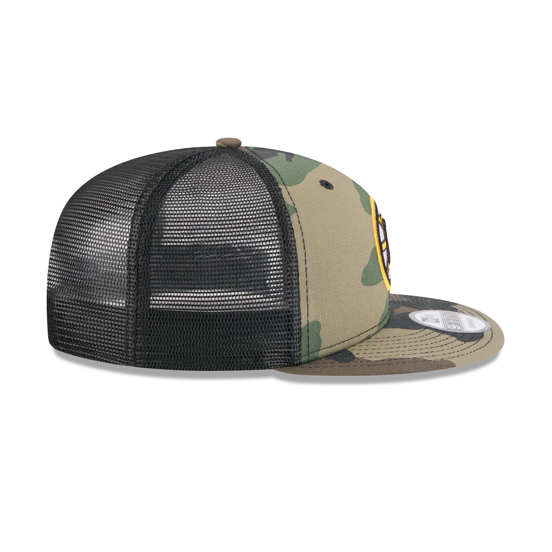 Boston Bruins Camo 9FIFTY Trucker Hat