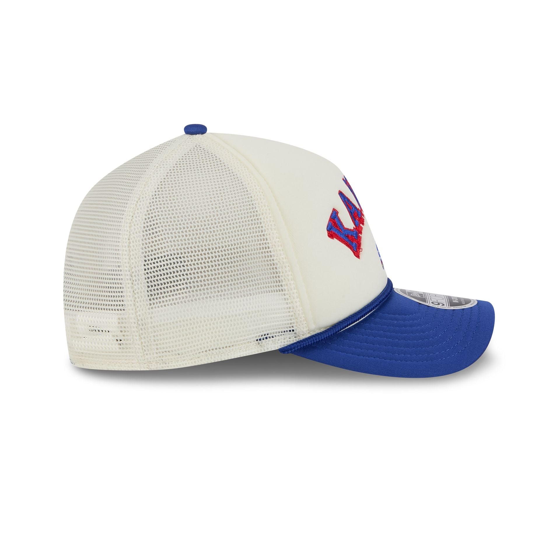 Kansas Jayhawks Chrome Arch 9FORTY M-Crown A-Frame Trucker Hat