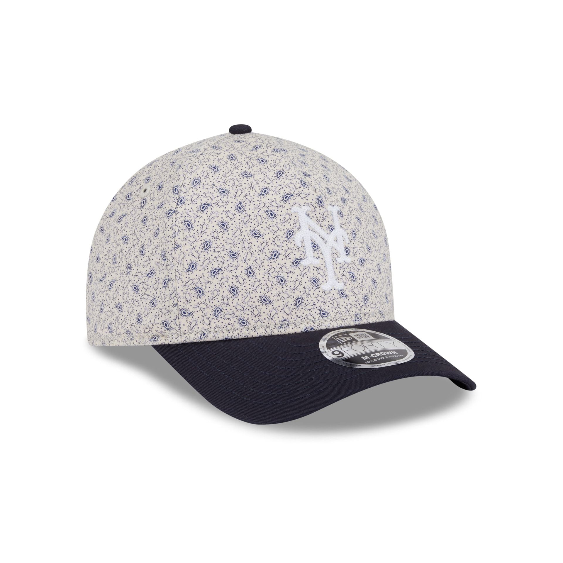 New York Mets Micro Print 9FORTY M-Crown A-Frame Adjustable Hat