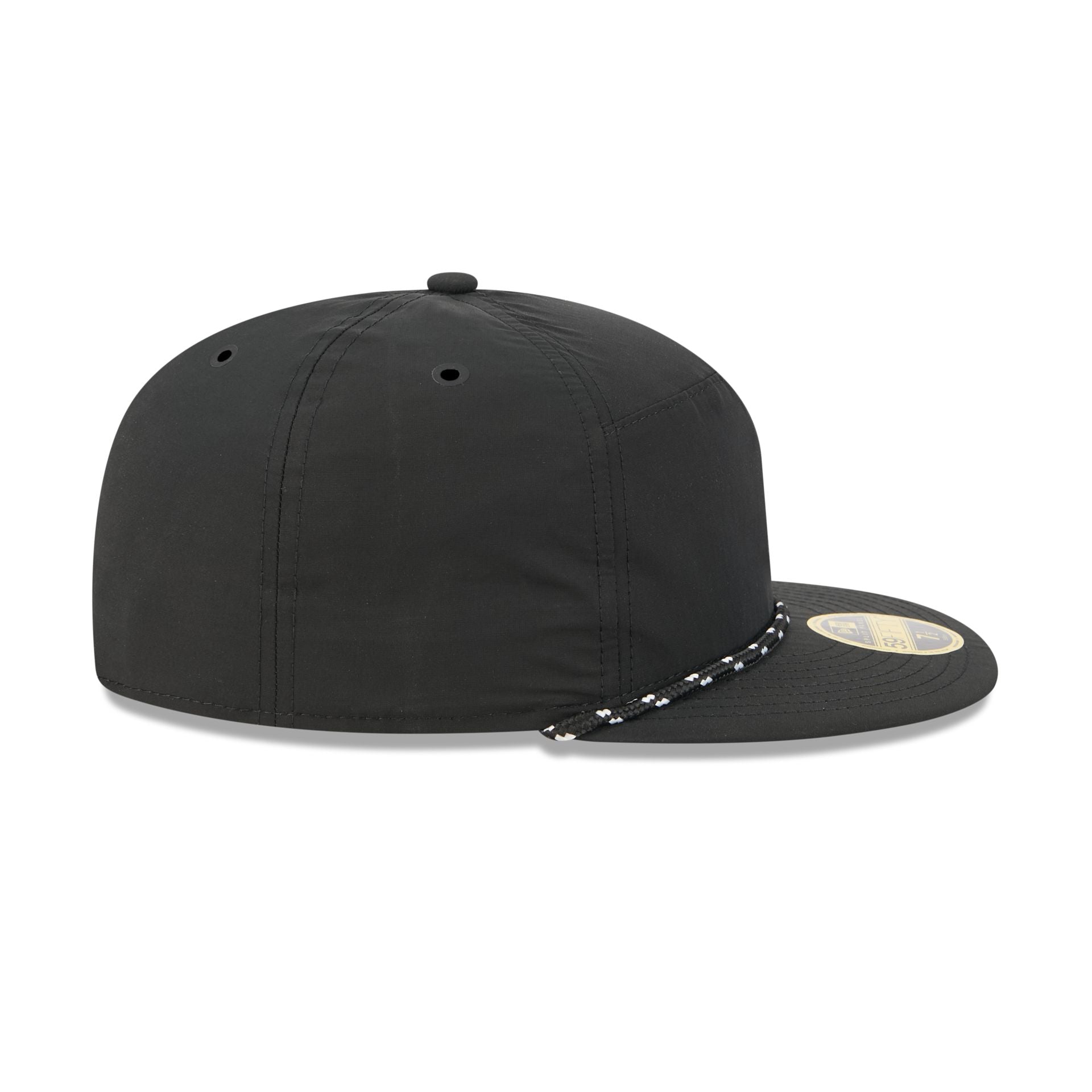 Houston Astros Black Poly Rope Split Panel 59FIFTY Fitted Hat