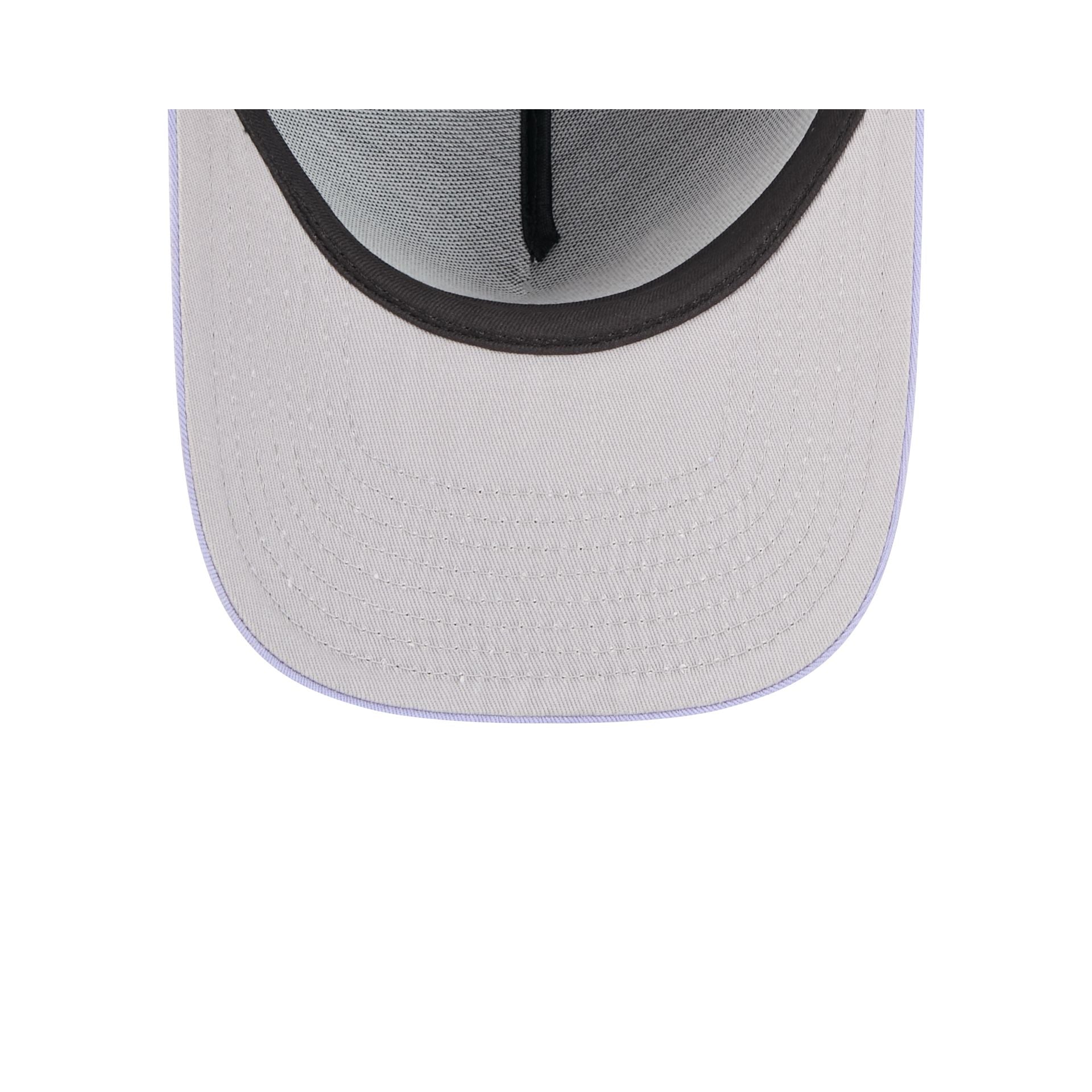 Cleveland Guardians Navy Lavender 9FIFTY A-Frame Snapback Hat