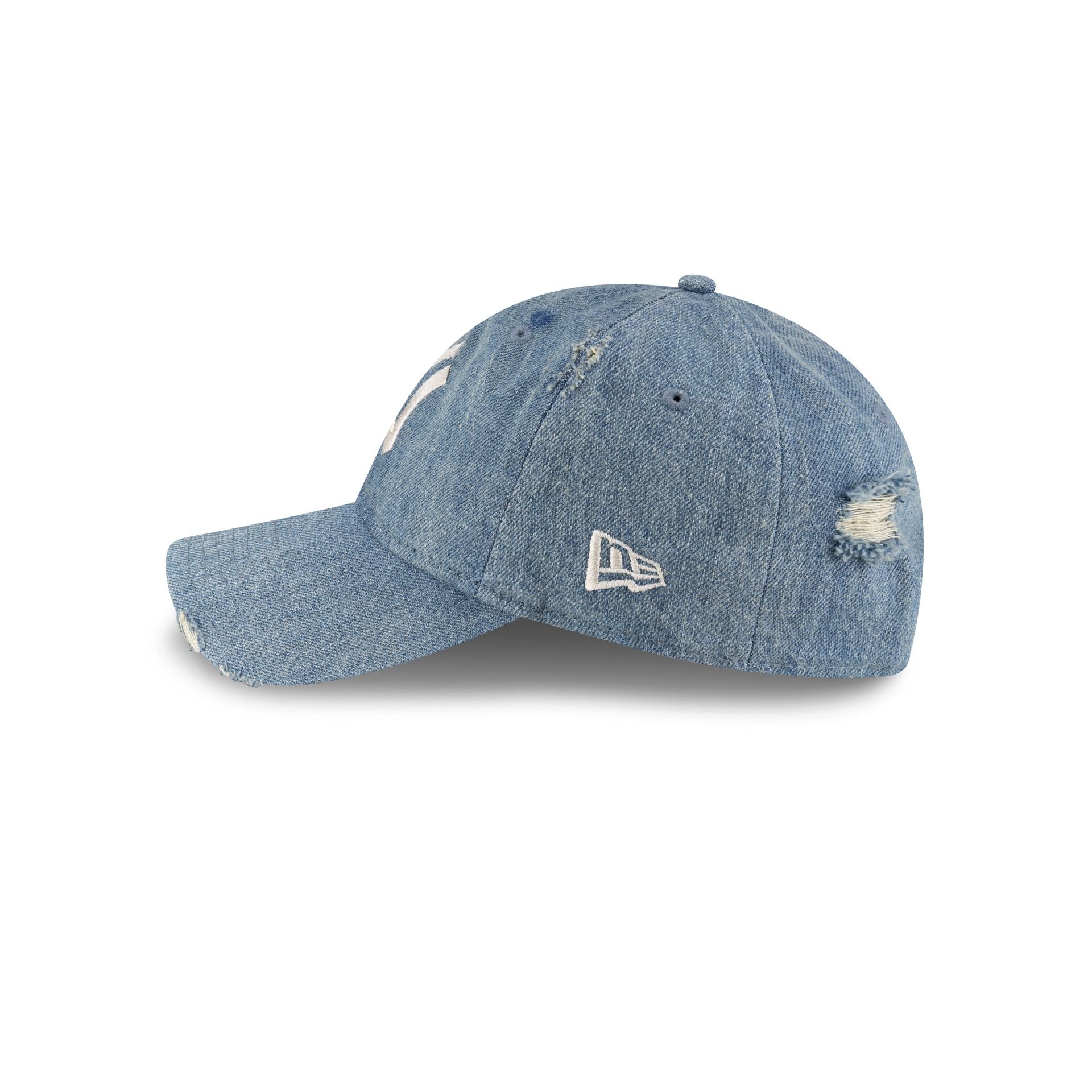 New York Yankees Distressed Light Denim 9TWENTY Adjustable Hat