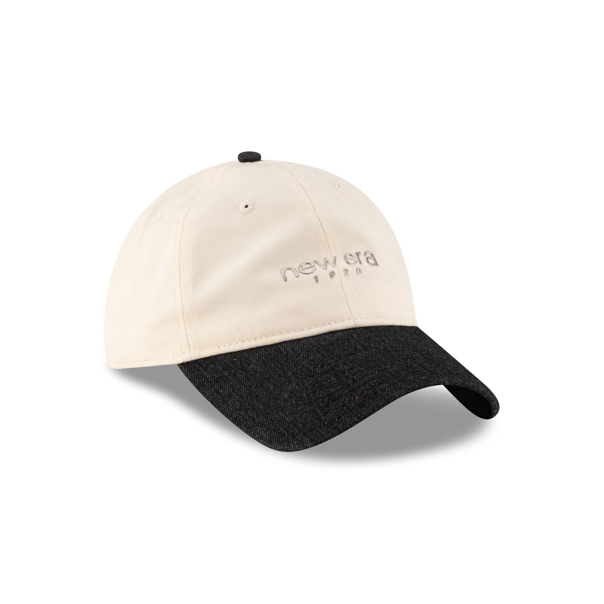 New Era Cap Two-Tone Black Denim 9TWENTY Adjustable Hat