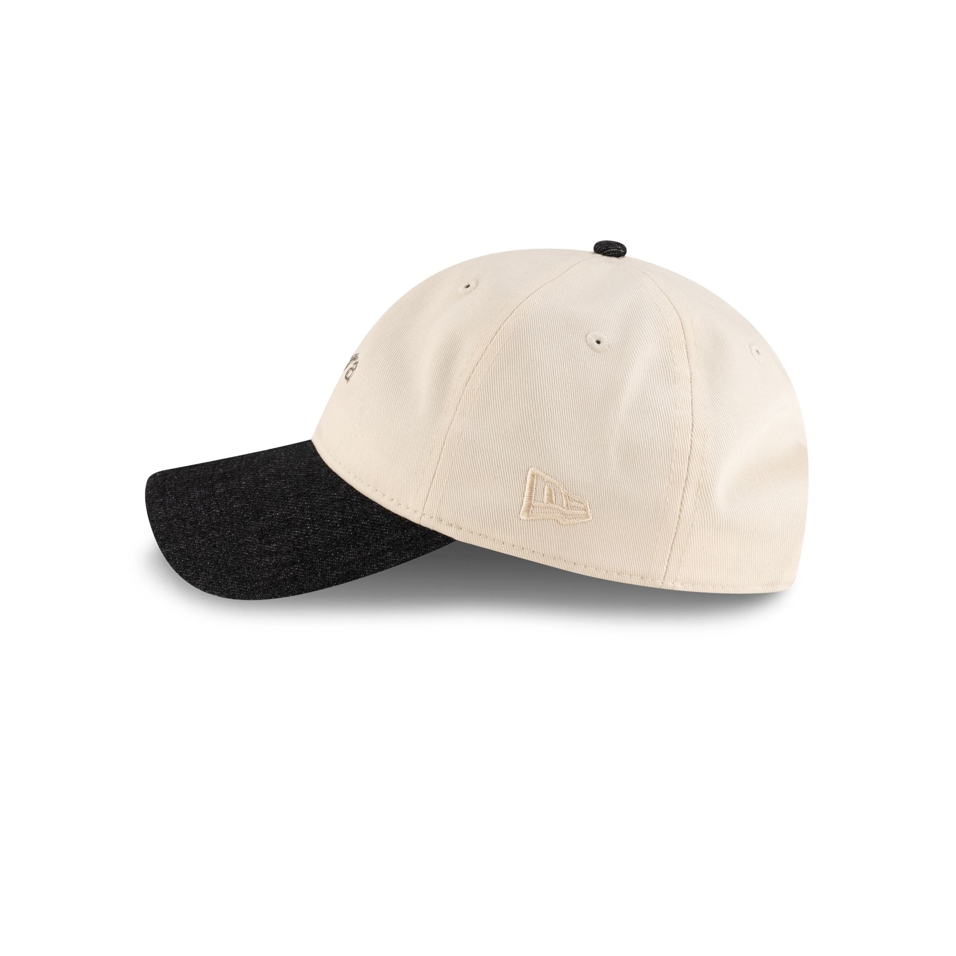 New Era Cap Two-Tone Black Denim 9TWENTY Adjustable Hat