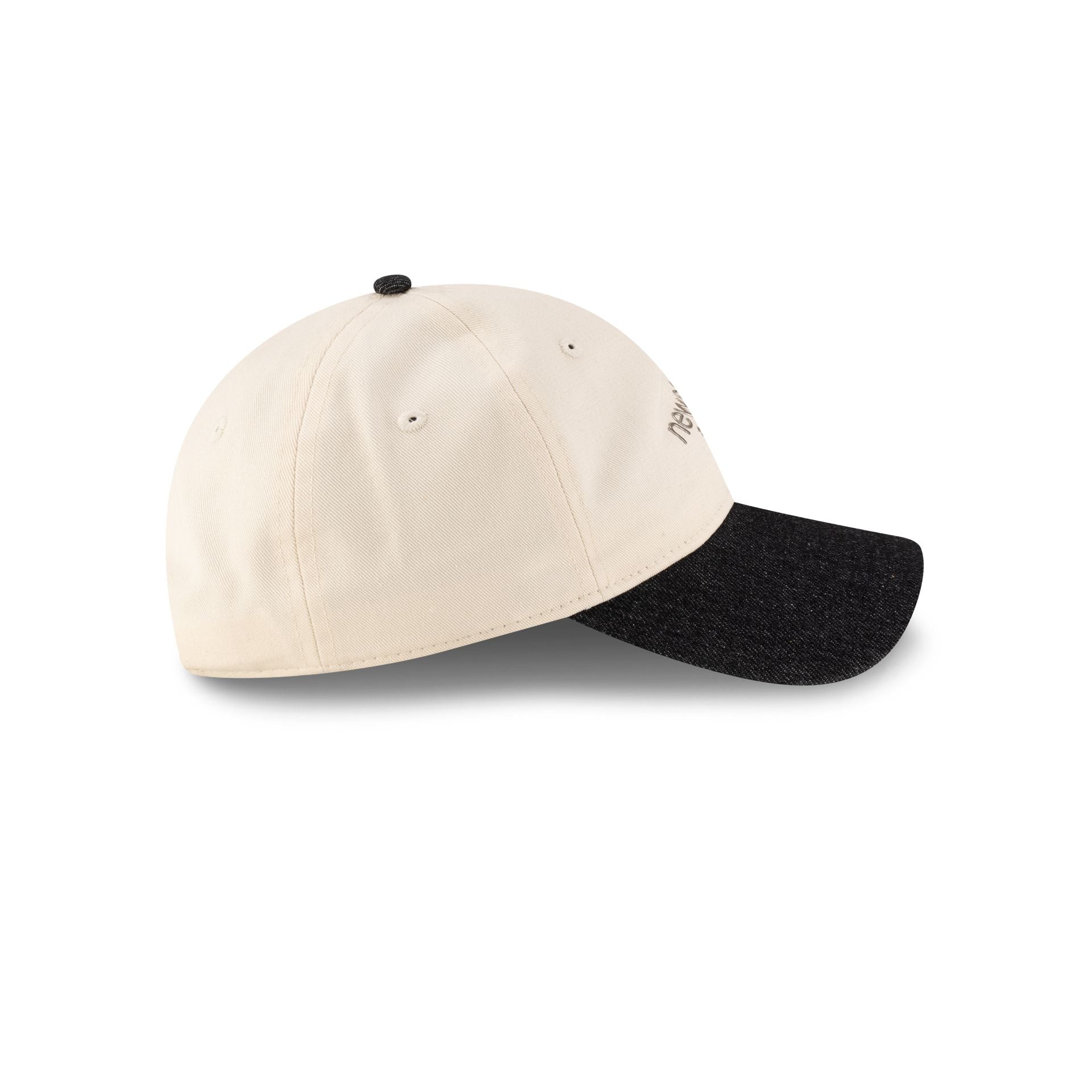 New Era Cap Two-Tone Black Denim 9TWENTY Adjustable Hat