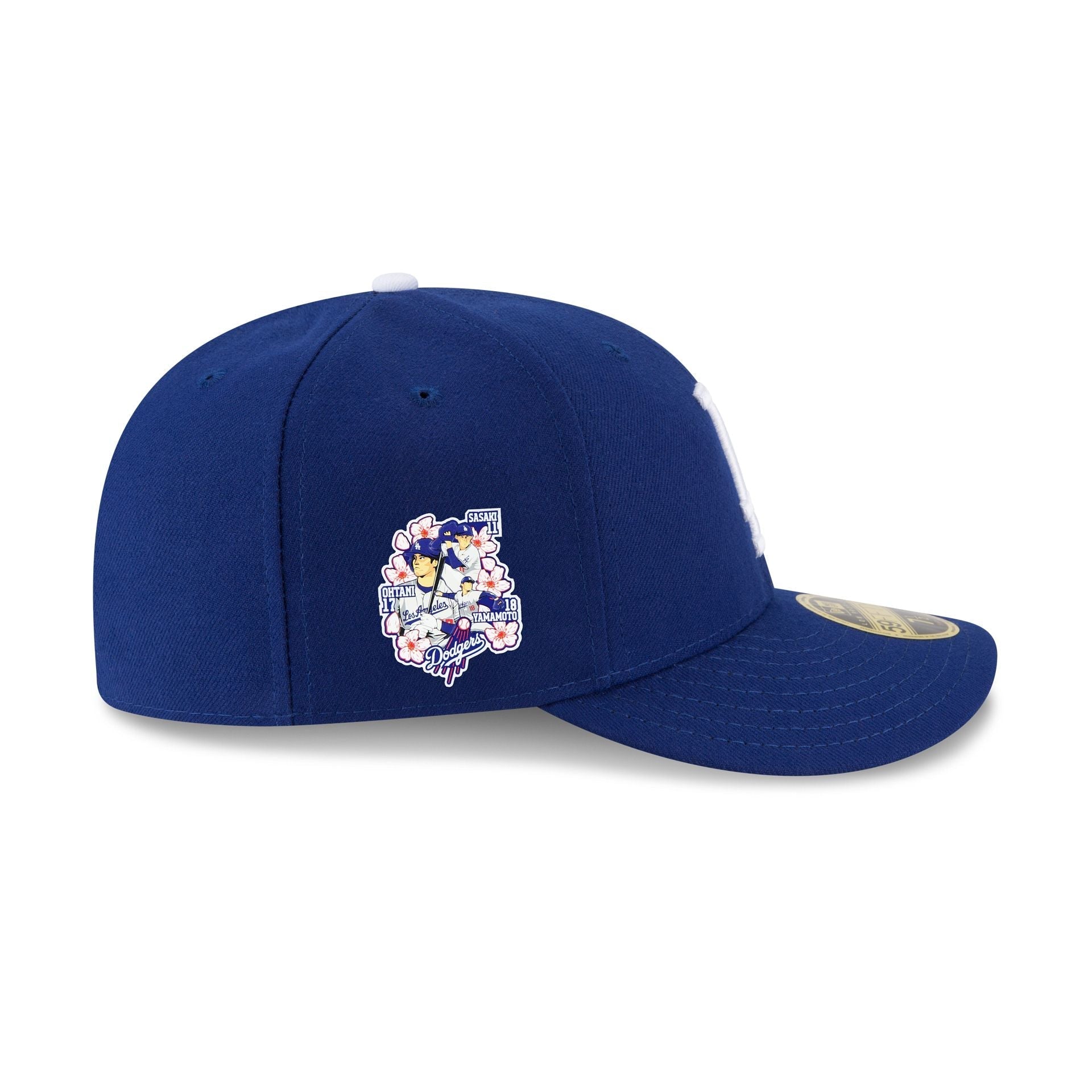 Los Angeles Dodgers Triple Player Side Patch Low Profile 59FIFTY Fitted Hat