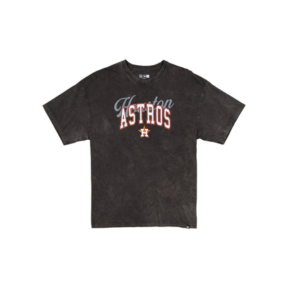 Houston Astros Women's Oversized Washed Black T-Shirt
