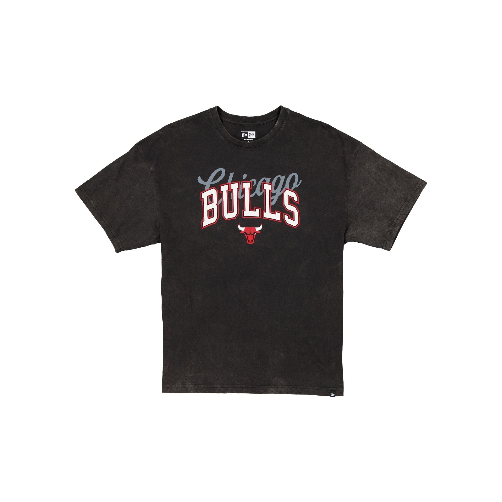 Chicago Bulls Women's Oversized Washed Black T-Shirt