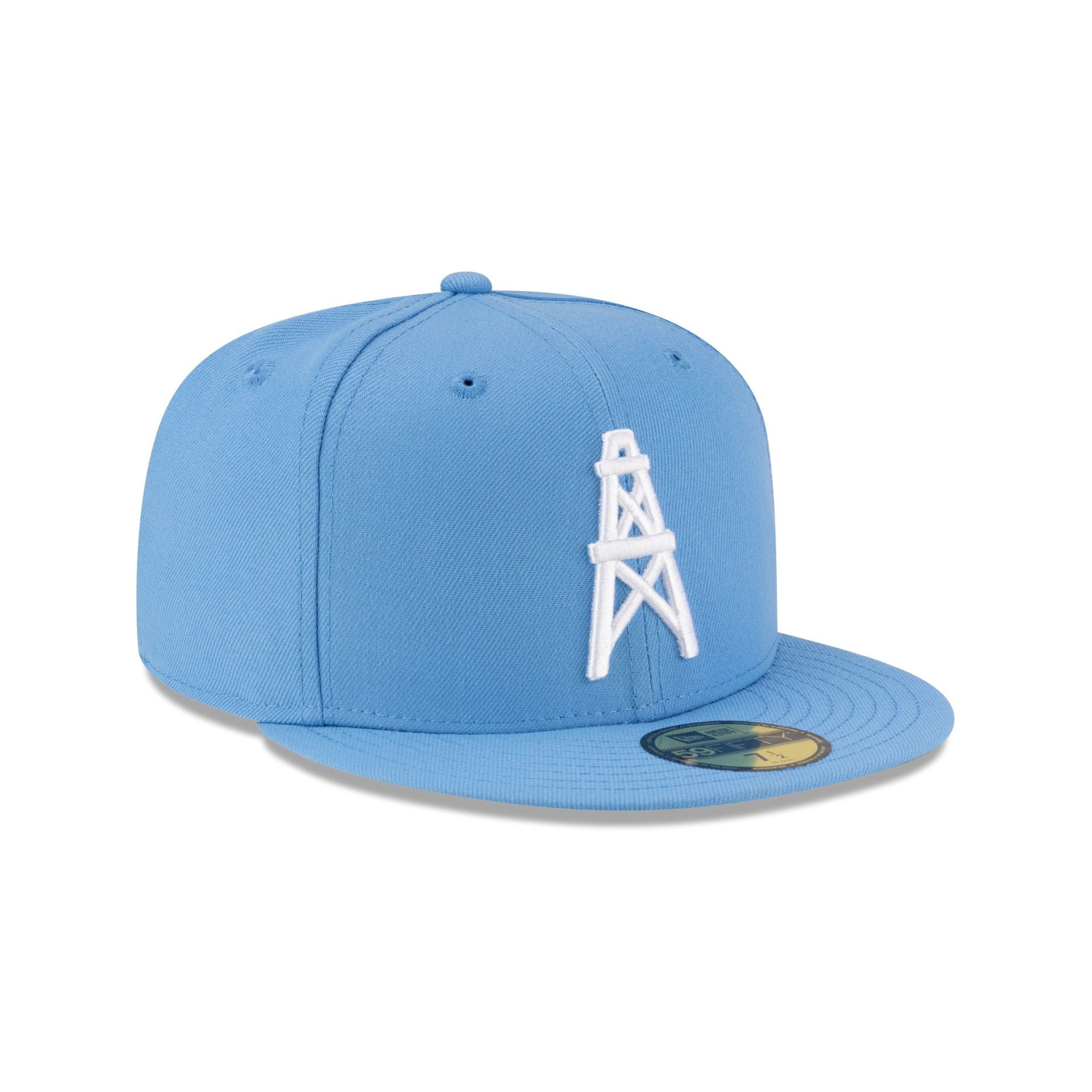 Oilers Basic Sky Blue 59FIFTY Fitted Hat