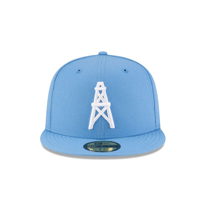 Oilers Basic Sky Blue 59FIFTY Fitted Hat