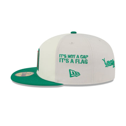 Mexico Baseball New Era Anniversary Logos Stone 59FIFTY Fitted Hat