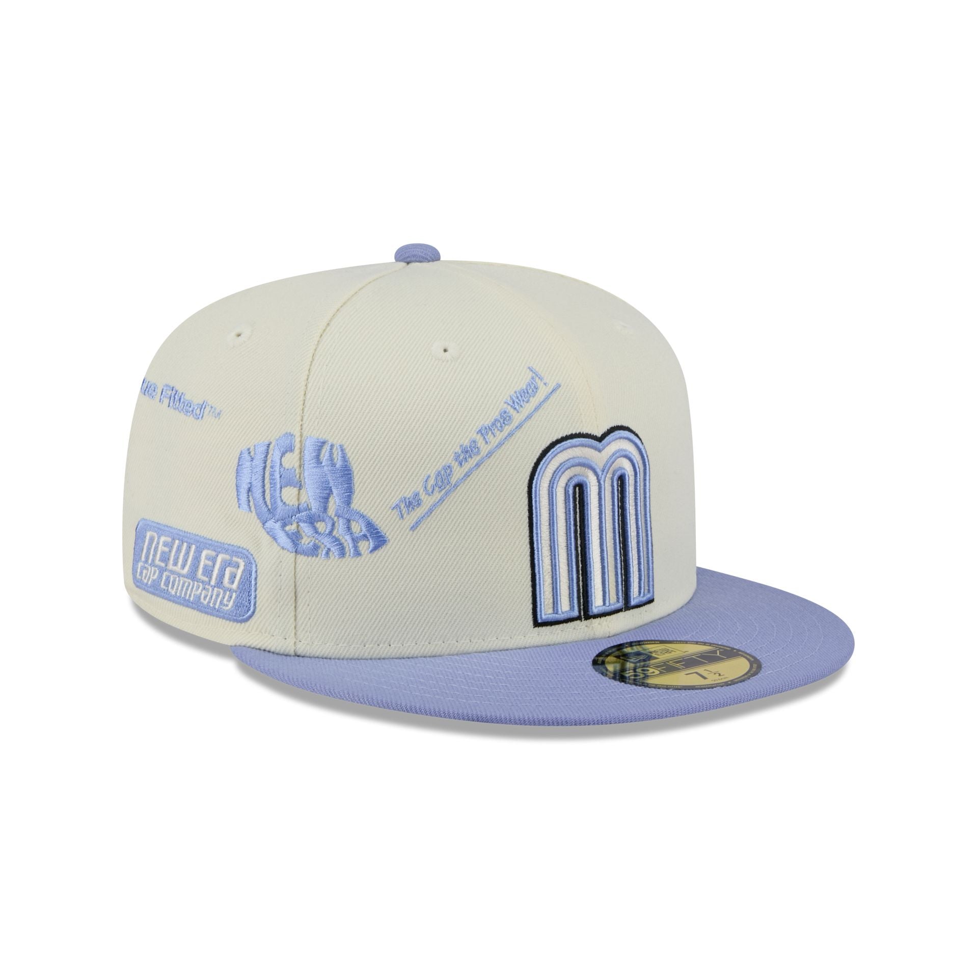 Mexico Baseball New Era Anniversary Logos Chrome 59FIFTY Fitted Hat