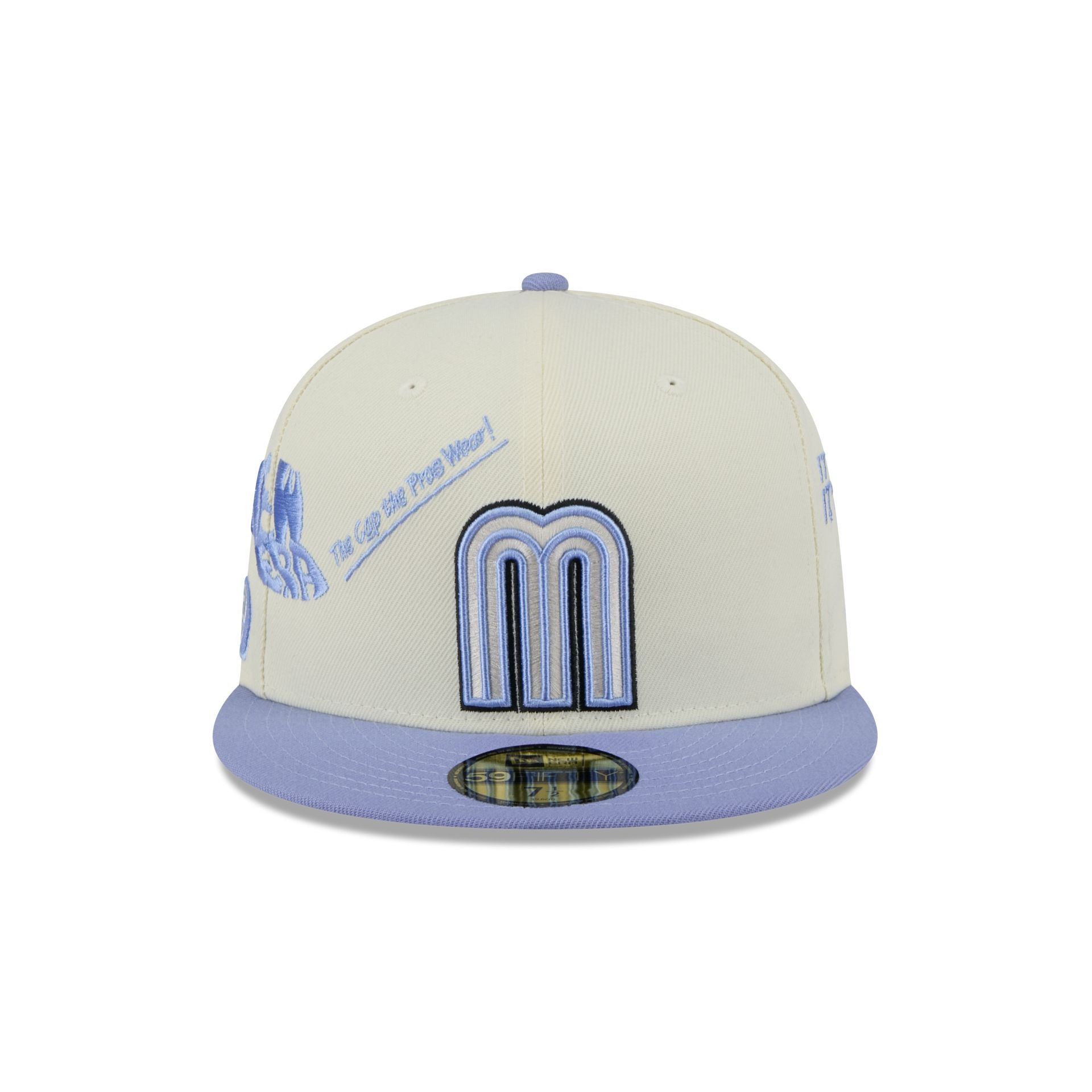 Mexico Baseball New Era Anniversary Logos Chrome 59FIFTY Fitted Hat