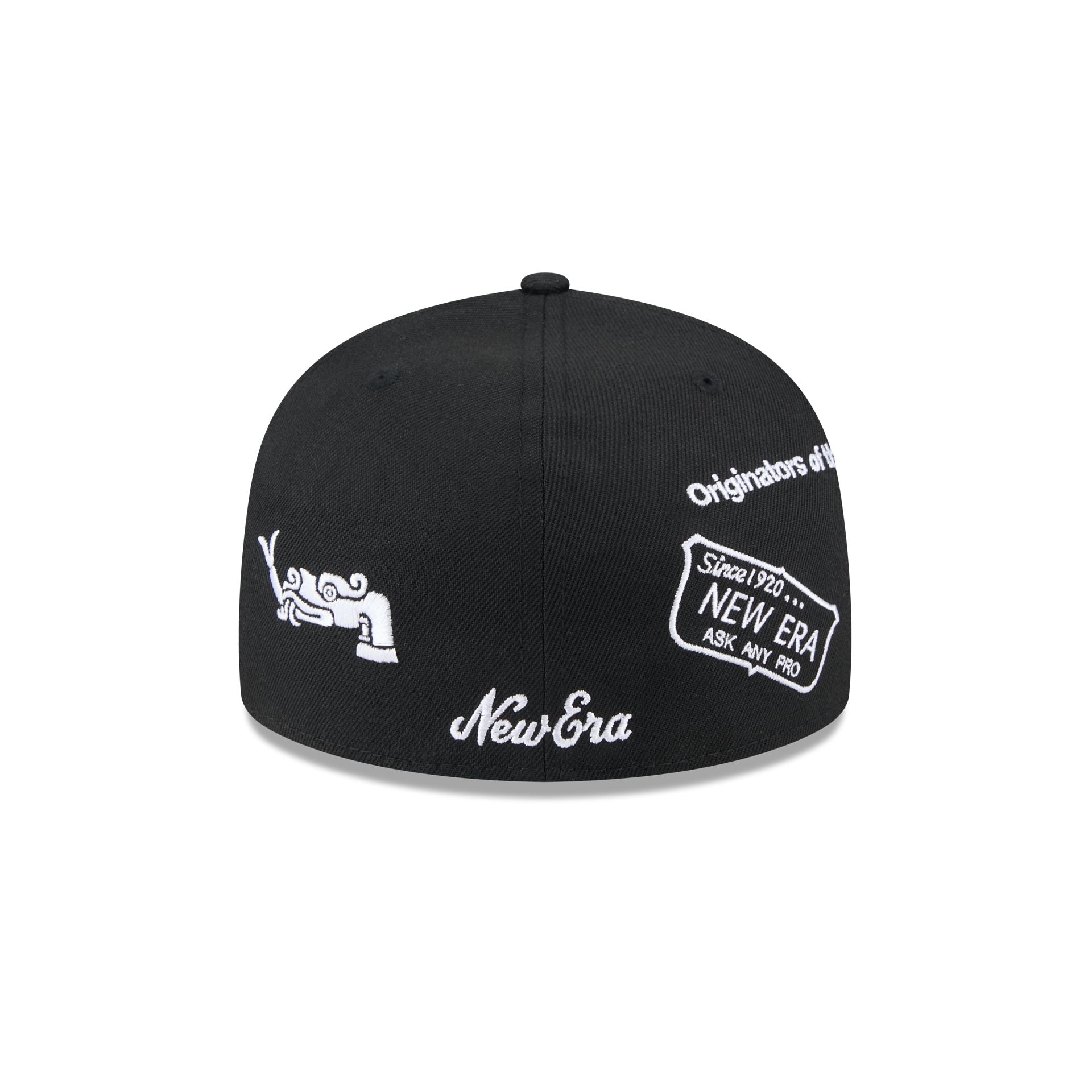 Mexico Baseball New Era Anniversary Logos Black 59FIFTY Fitted Hat
