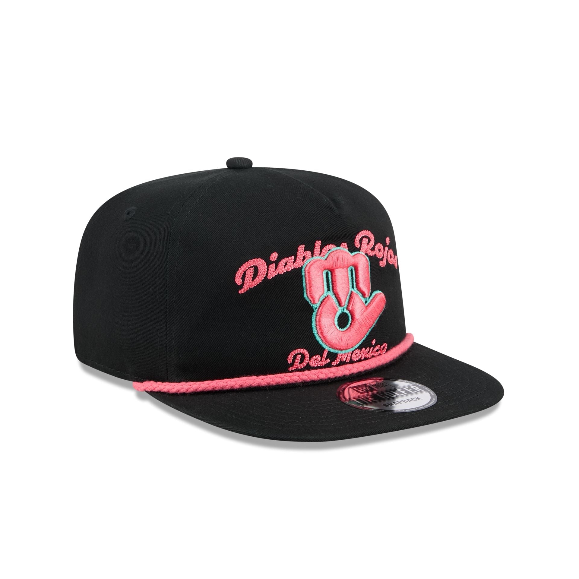 Diablos Rojos del M��xico Two-Tone Black Golfer Hat