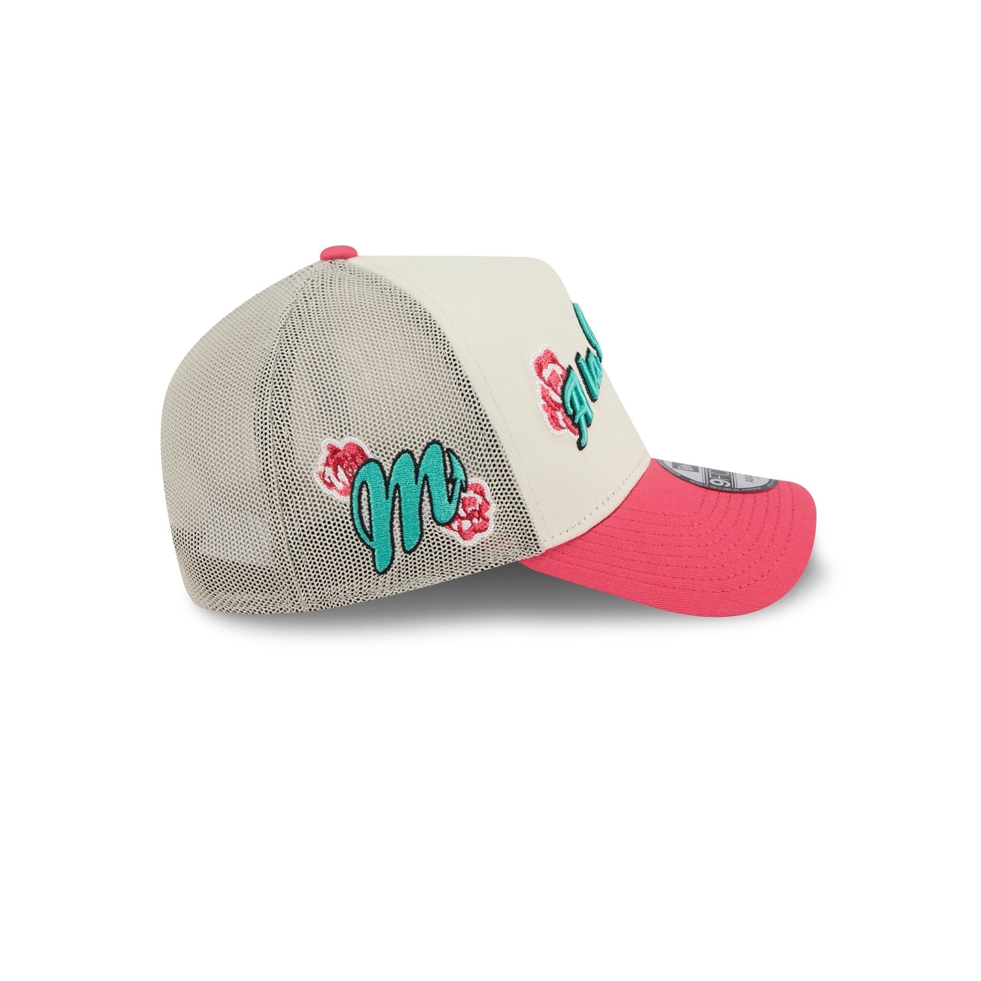 Diablos Rojos del M��xico Two-Tone Pink Rose 9FORTY A-Frame Snapback Hat