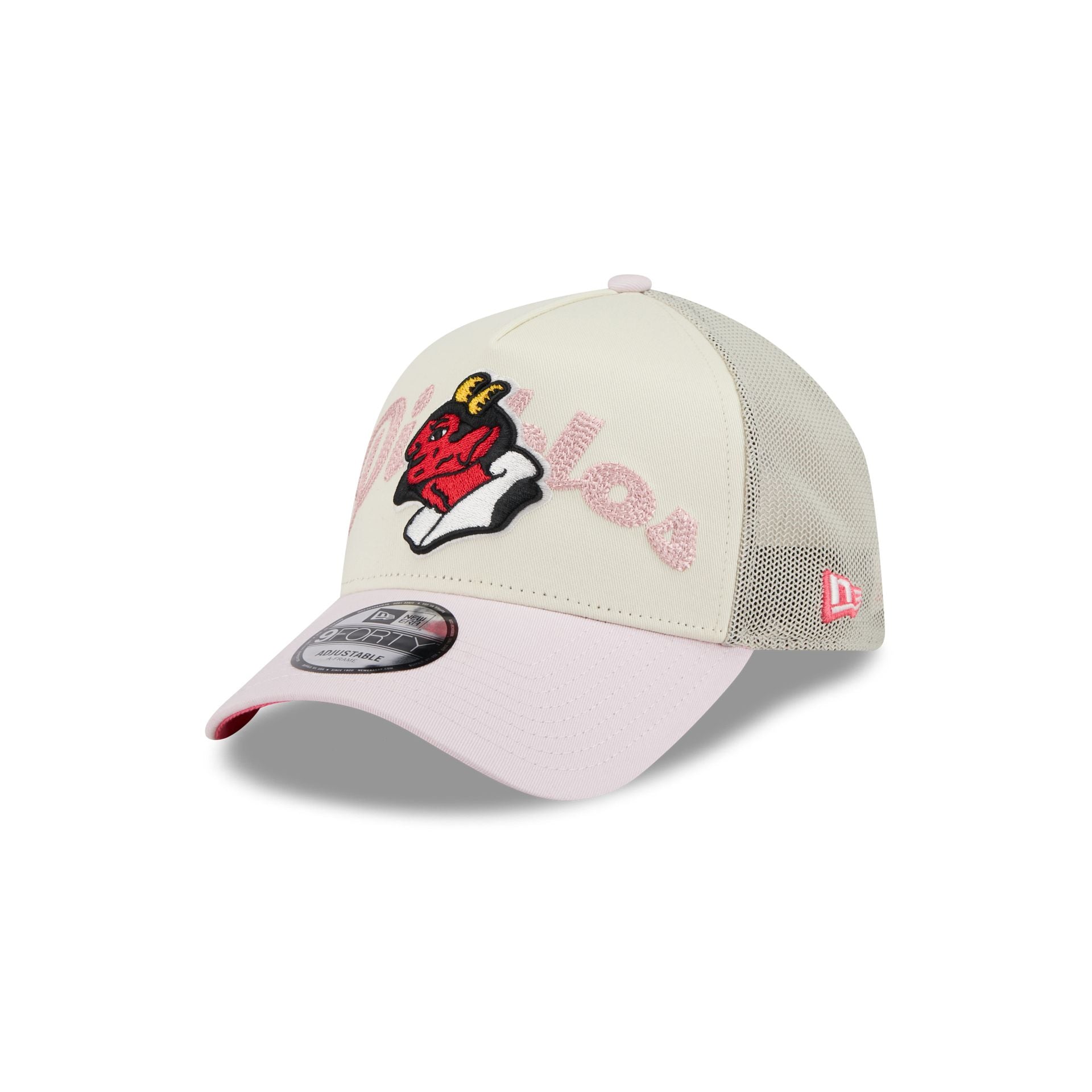 Diablos Rojos del M��xico Stacked Wordmark 9FORTY A-Frame Snapback Hat