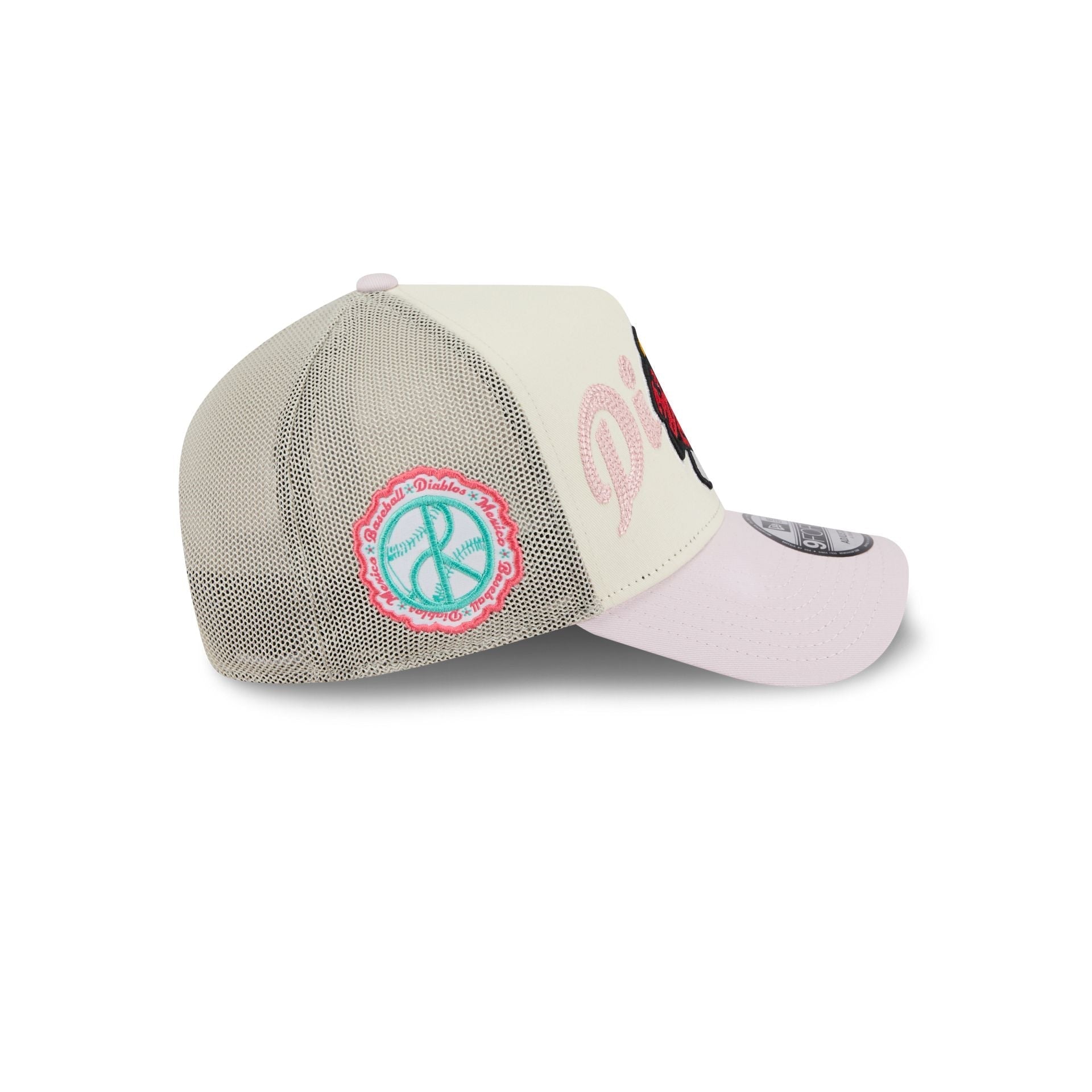 Diablos Rojos del M��xico Stacked Wordmark 9FORTY A-Frame Snapback Hat
