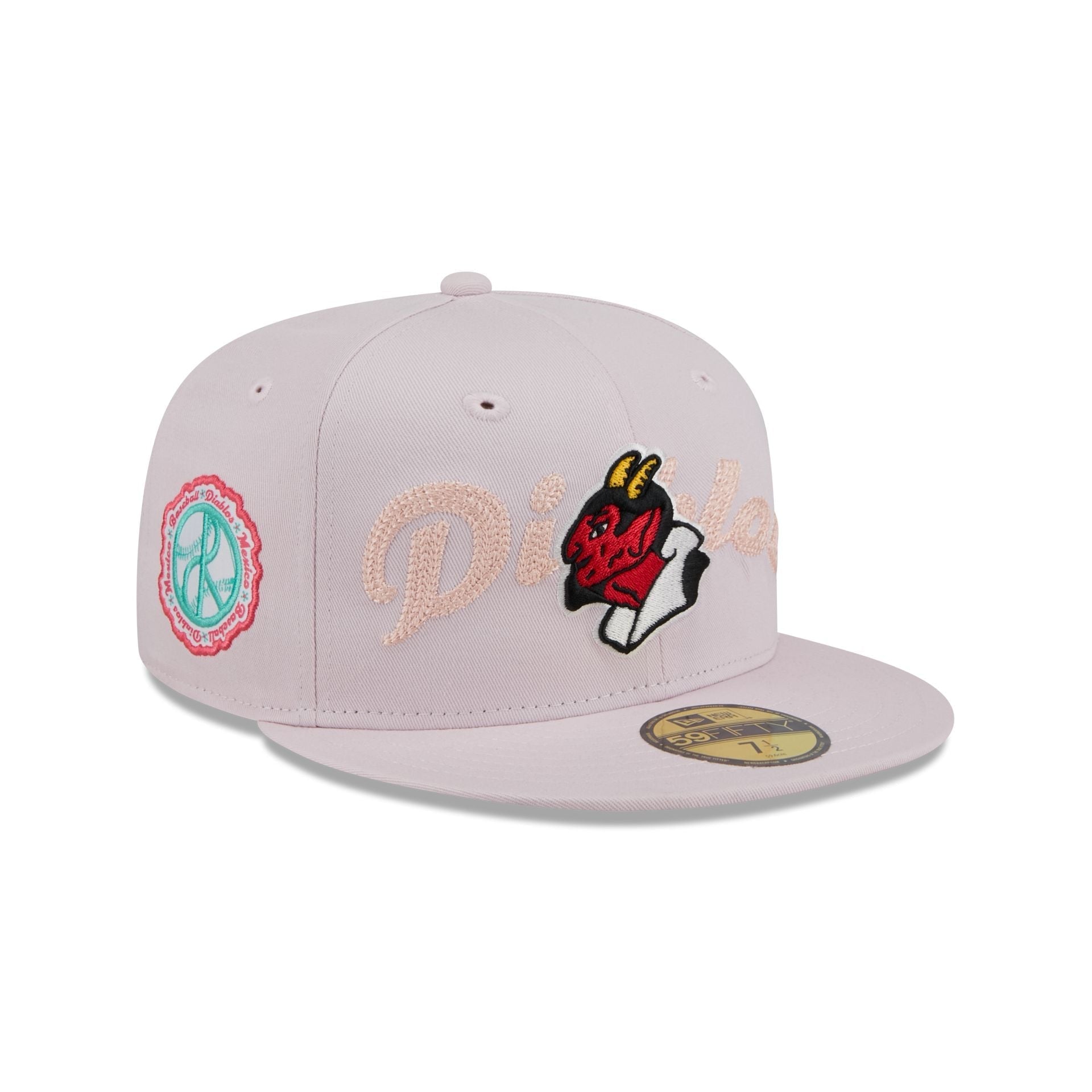Diablos Rojos del M��xico Stacked Wordmark 59FIFTY Fitted Hat