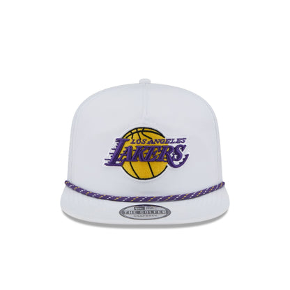 Los Angeles Lakers Optic White Performance Rope Golfer Hat
