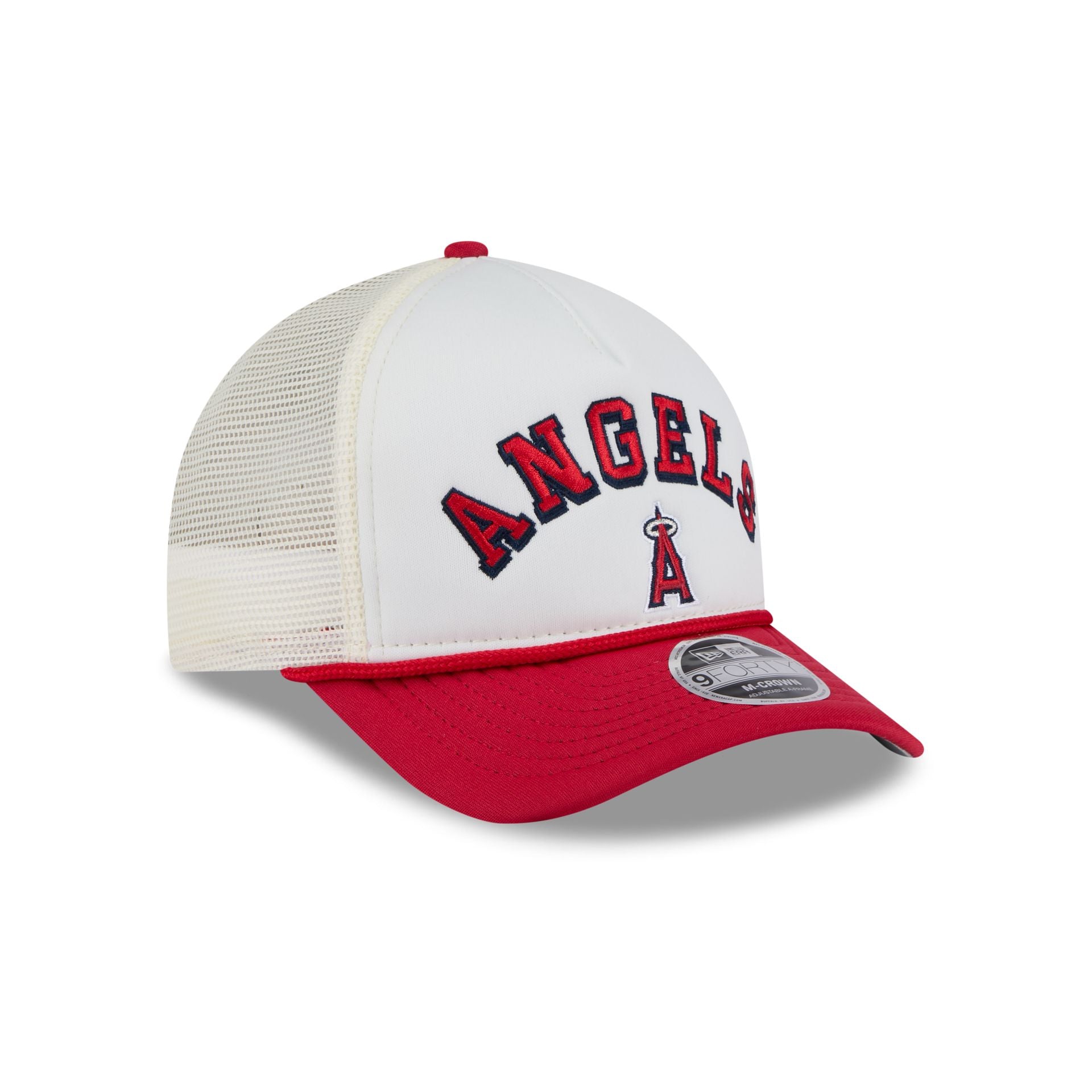 Los Angeles Angels Chrome Arch 9FORTY M-Crown A-Frame Trucker Hat