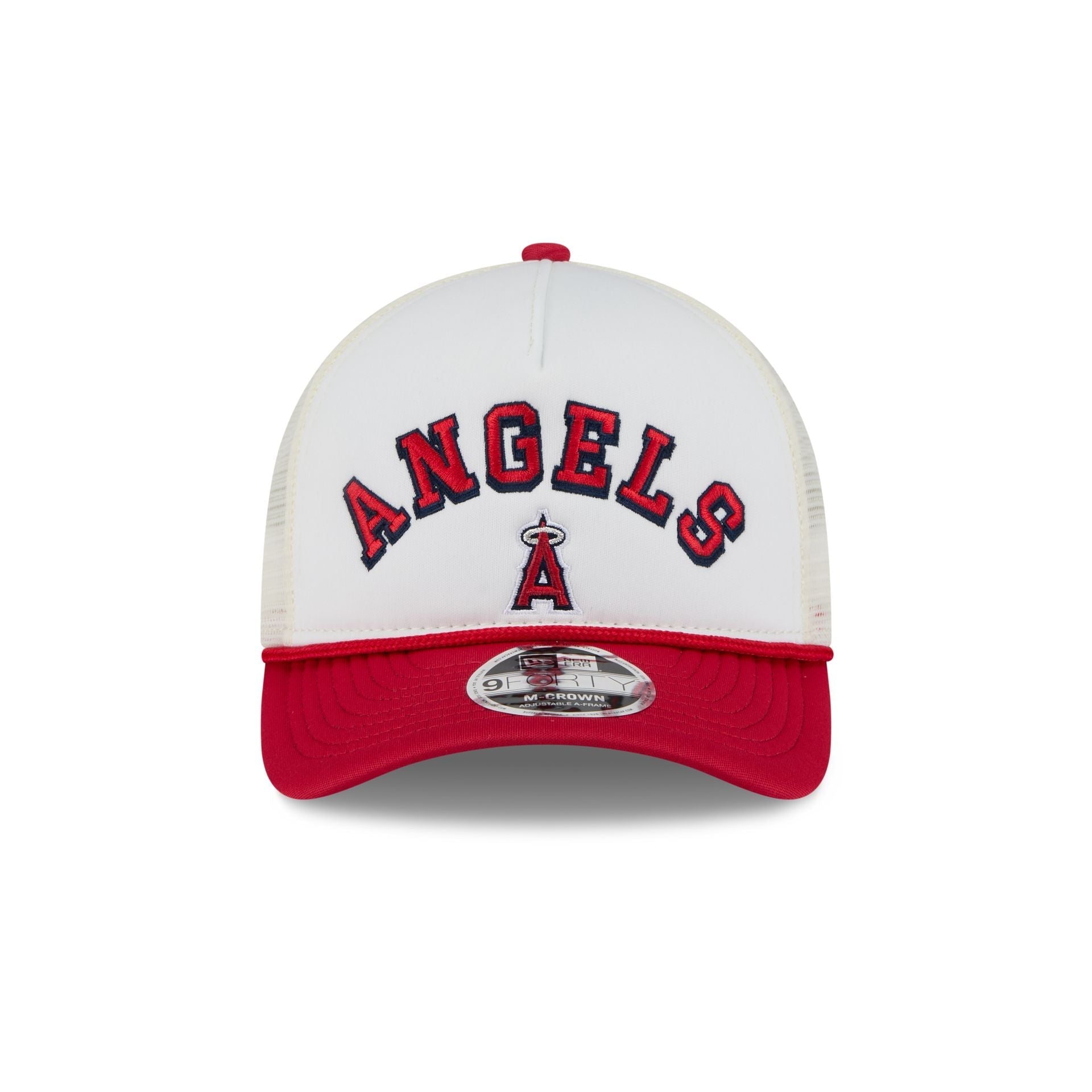 Los Angeles Angels Chrome Arch 9FORTY M-Crown A-Frame Trucker Hat