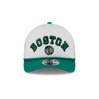 Boston Celtics Chrome Arch 9FORTY M-Crown A-Frame Trucker Hat
