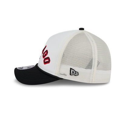 Chicago Bulls Chrome Arch 9FORTY M-Crown A-Frame Trucker Hat