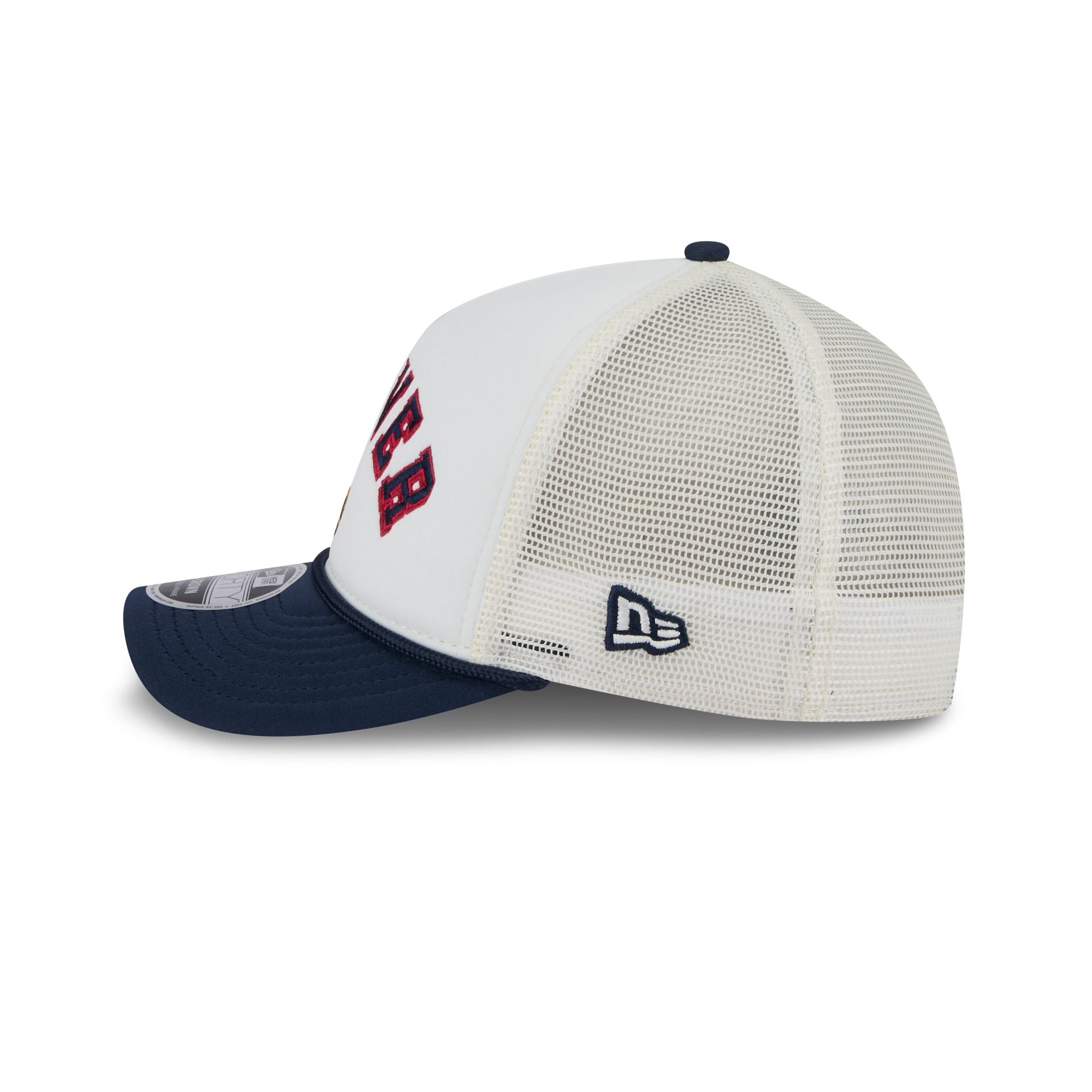 Denver Nuggets Chrome Arch 9FORTY M-Crown A-Frame Trucker Hat
