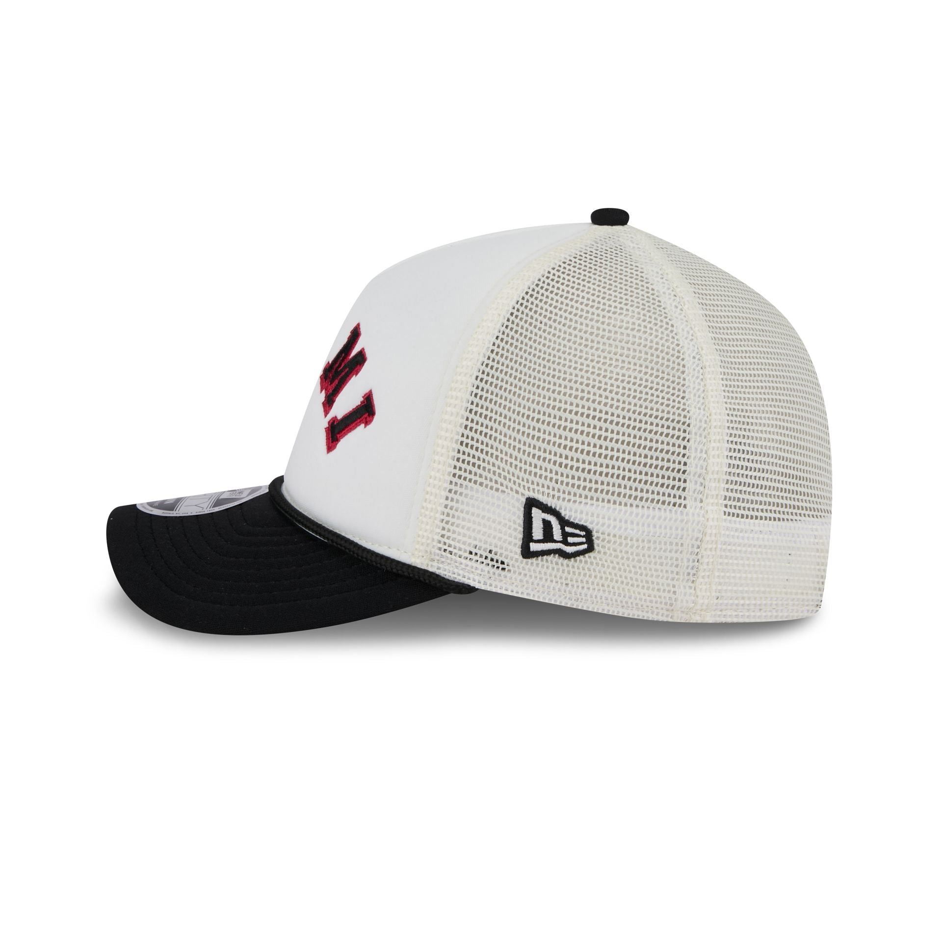 Miami Heat Chrome Arch 9FORTY M-Crown A-Frame Trucker Hat