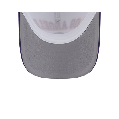 Los Angeles Lakers Chrome Arch 9FORTY M-Crown A-Frame Trucker Hat