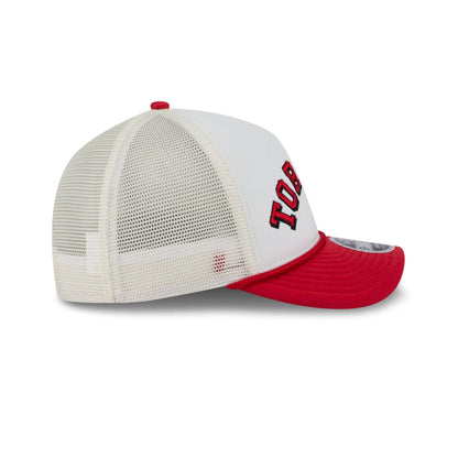 Toronto Raptors Chrome Arch 9FORTY M-Crown A-Frame Trucker Hat