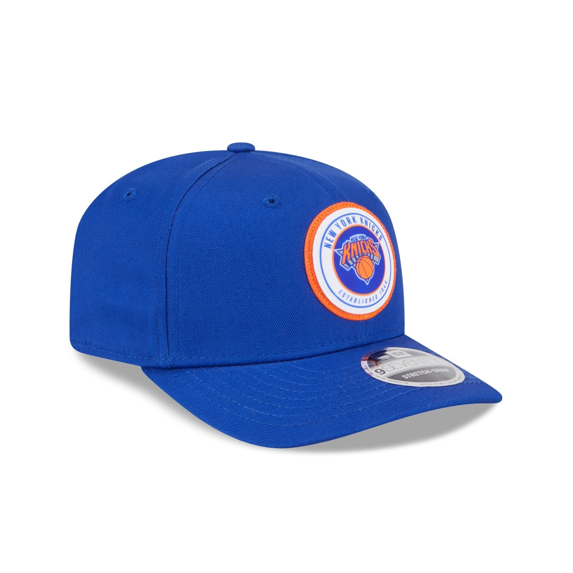 New York Knicks Circle Patch 9SEVENTY Stretch-Snap Hat