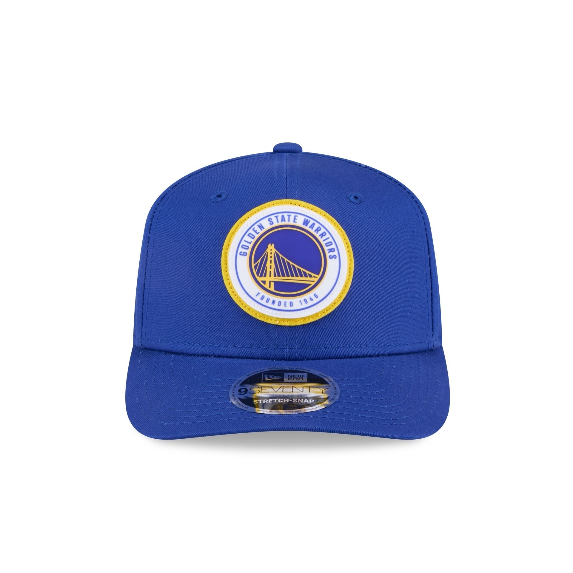 Golden State Warriors Circle Patch 9SEVENTY Stretch-Snap Hat