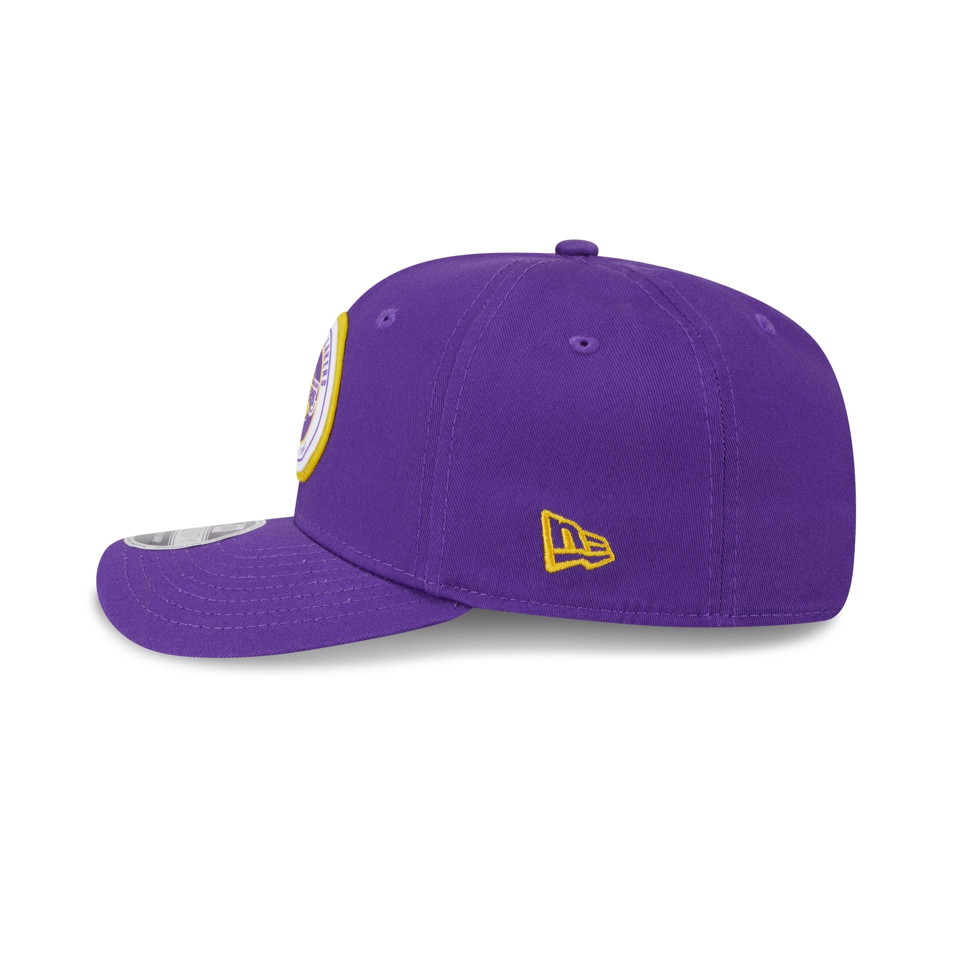 Los Angeles Lakers Circle Patch 9SEVENTY Stretch-Snap Hat