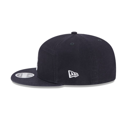 Atlanta Braves Cotton Canvas Split Panel 9FIFTY Trucker Hat