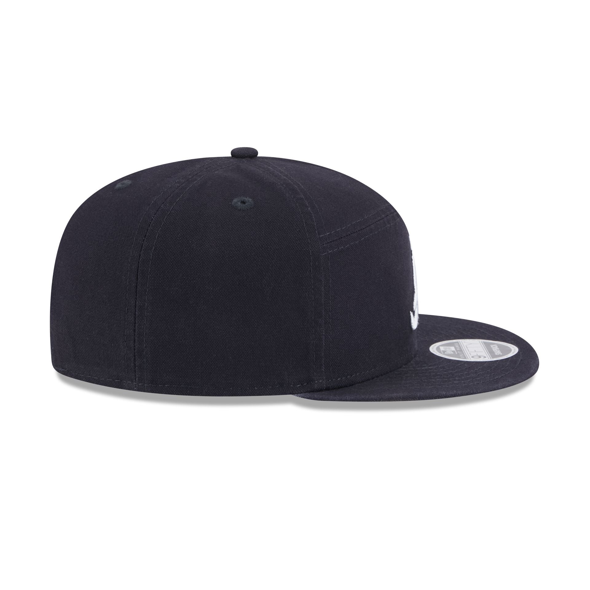 Atlanta Braves Cotton Canvas Split Panel 9FIFTY Trucker Hat