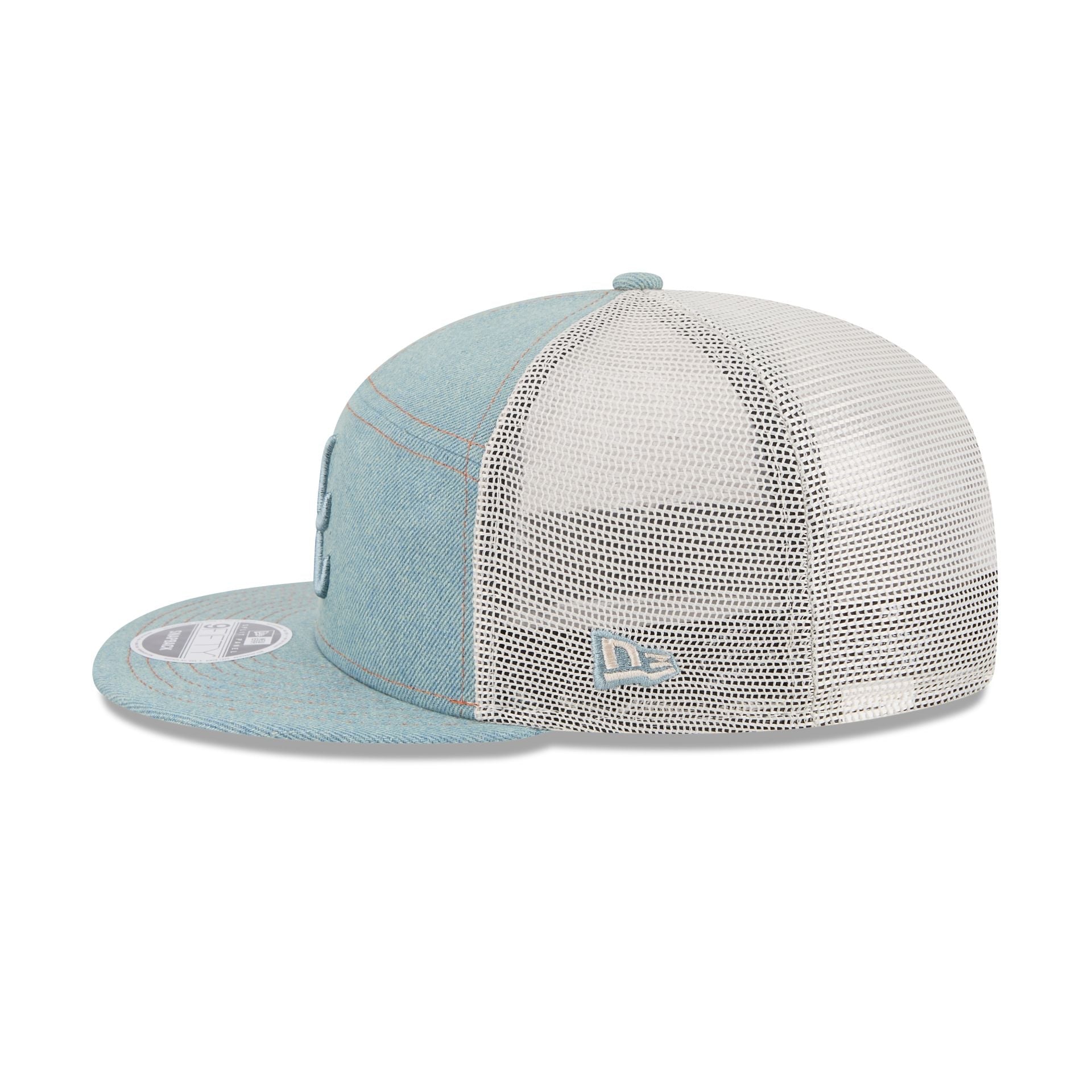 Atlanta Braves Denim Split Panel 9FIFTY Trucker Hat