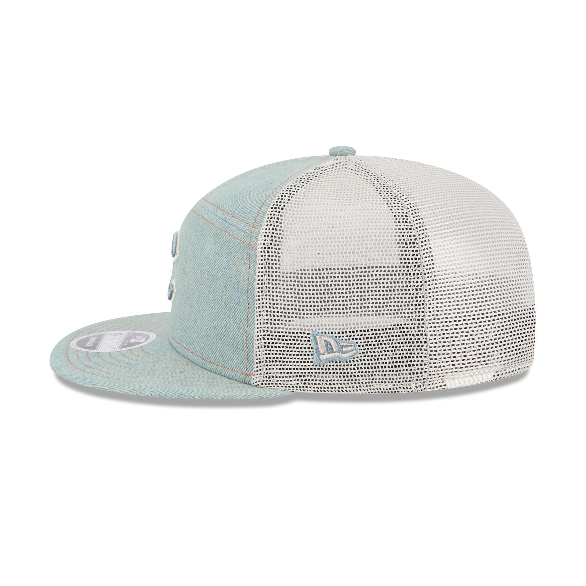 Chicago Cubs Denim Split Panel 9FIFTY Trucker Hat