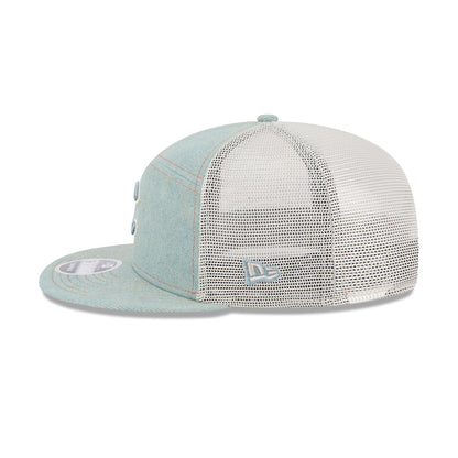 Chicago Cubs Denim Split Panel 9FIFTY Trucker Hat