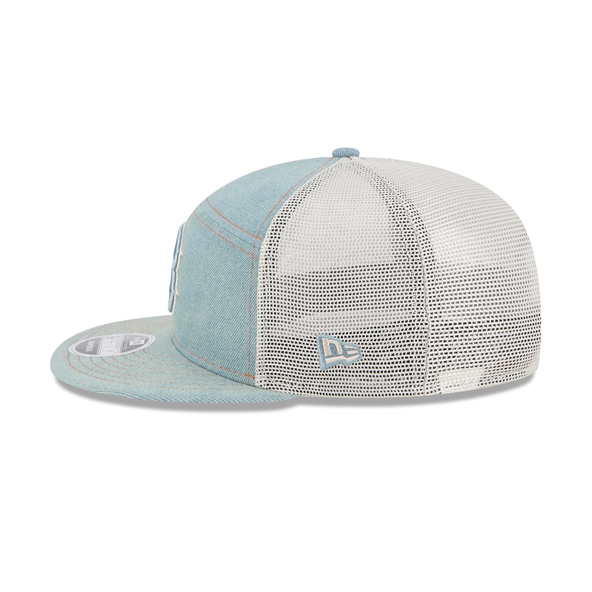 Boston Red Sox Denim Split Panel 9FIFTY Trucker Hat