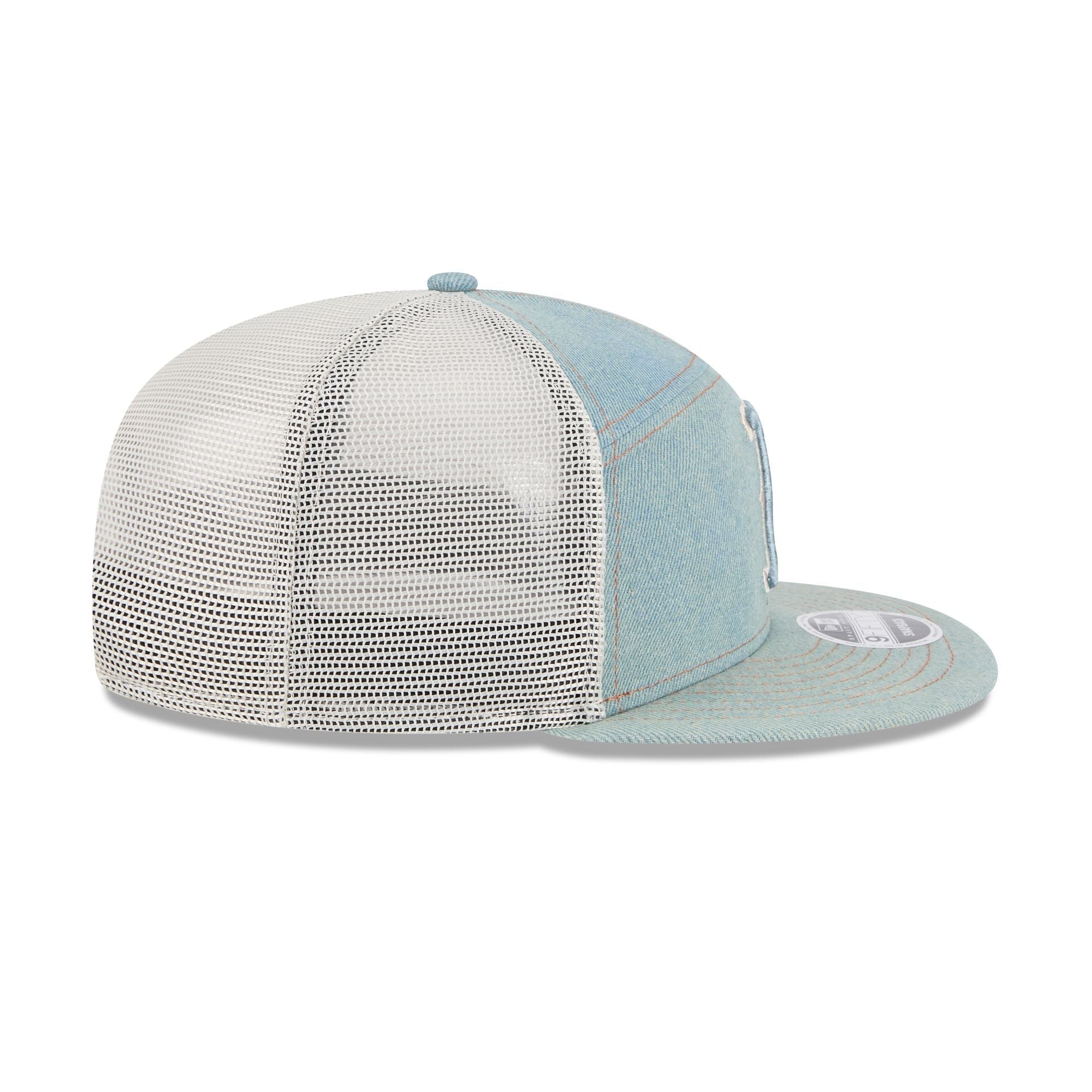 Boston Red Sox Denim Split Panel 9FIFTY Trucker Hat