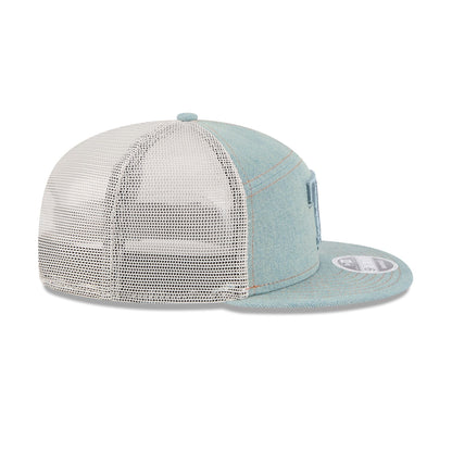 Texas Rangers Denim Split Panel 9FIFTY Trucker Hat