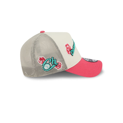 Charros de Jalisco Two-Tone Pink Rose 9FORTY A-Frame Snapback Hat