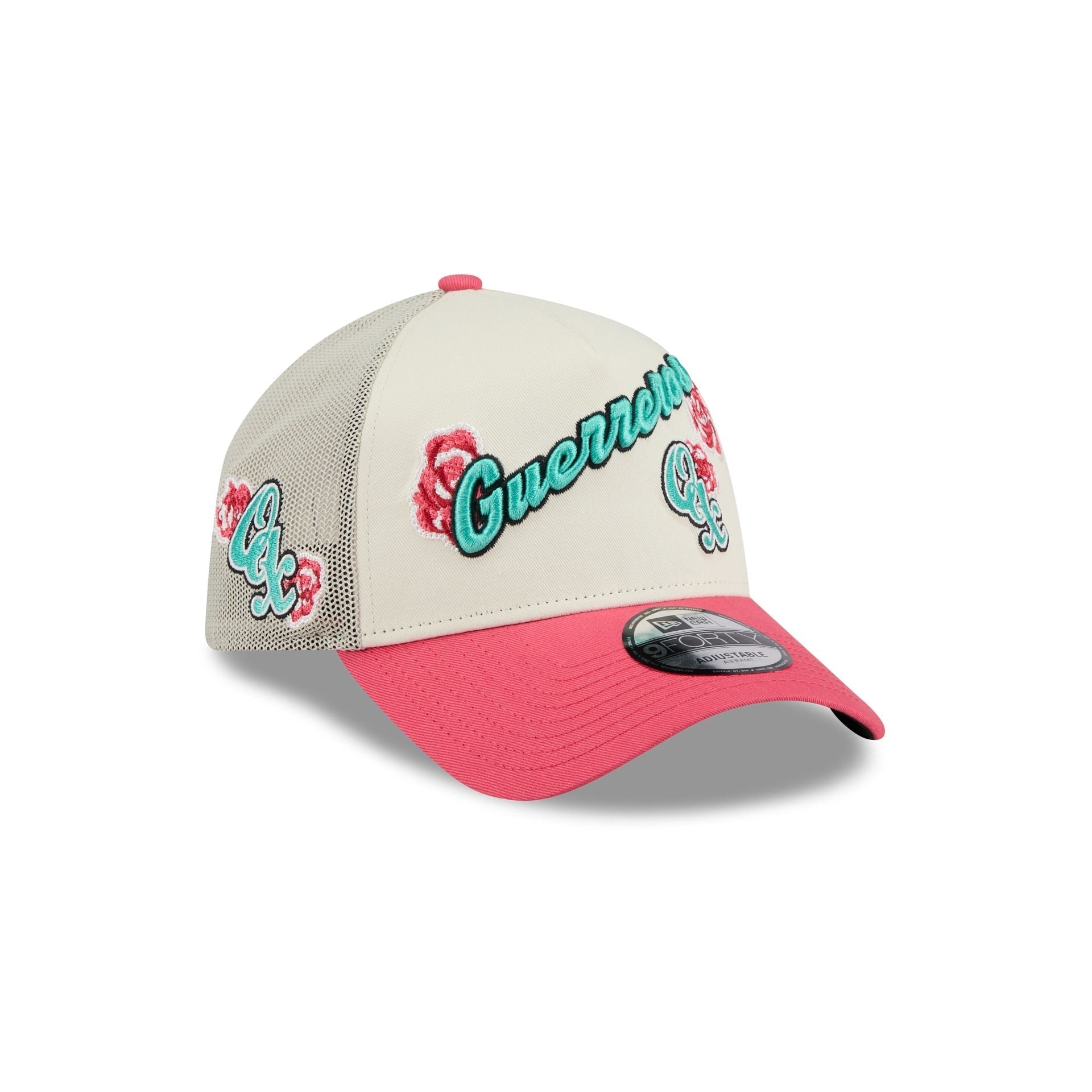 Guerreros de Oaxaca Two-Tone Pink Rose 9FORTY A-Frame Snapback Hat