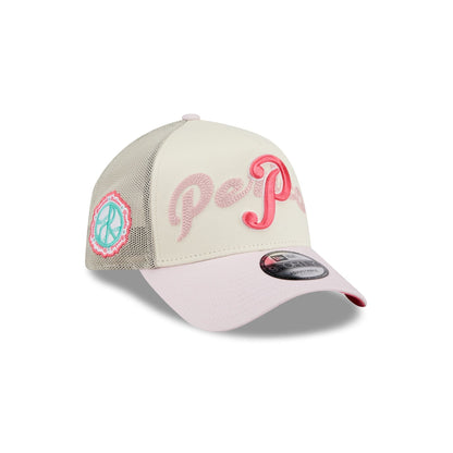 Pericos de Puebla Stacked Wordmark 9FORTY A-Frame Snapback Hat